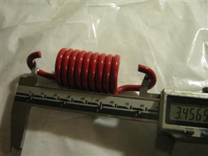 (image for) Two red large Industrial pull springs spring hood spring lever