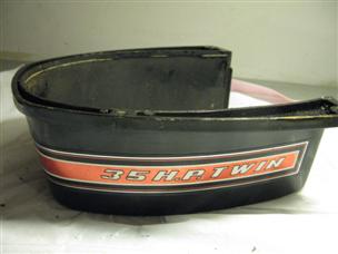 (image for) OLD RED BAND 2 cycle 35 hp TWIN cover Mercury outboard