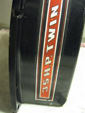 (image for) OLD RED BAND 2 cycle 35 hp TWIN cover Mercury outboard