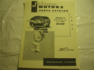 (image for) 1957 Johnson Javelin 35 hp RJE-19 RJEL-19 model outboard parts catalog