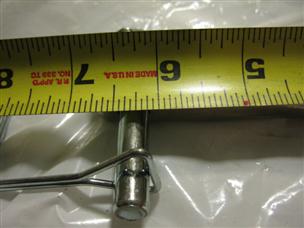 (image for)  Steel pin 1" inch 1.00 1.375 6 inch grip length clevis tractor pin .999