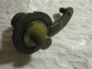 (image for) throttle gear + bushing 1950s Johnson QD-14 outboard