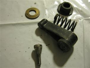 (image for) long mixture lever + screw spring washer Johnson RD-17S outboard model rdl17