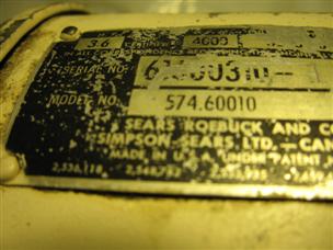 (image for) clamp Sears 3.6 hp Mcculloch scott 574.60010 outboard