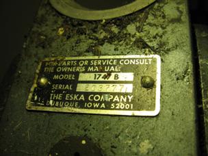 (image for) clamp old ESKA outboard 1747B