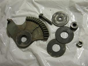 (image for) throttle part gear 1950s Johnson RD-15 outboard motor 25 30 hp