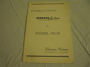 (image for) Johnson Model SD-20 instruction book