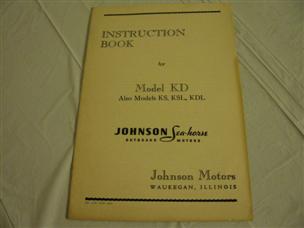 (image for) Johnson Model KD outboard instruction book