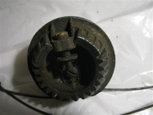 (image for) 1950s throttle pulley gear cable Evinrude Bigtwin 25012 25 hp outboard johnson