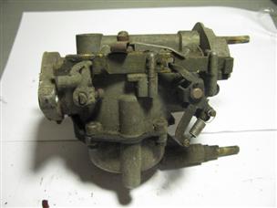 (image for) carburetor green 1950s Johnson model RD-16 outboard