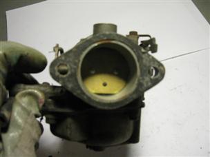 (image for) carburetor green 1950s Johnson model RD-16 outboard