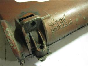 (image for) bracket 1950s Johnson JW outboard