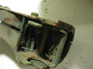 (image for) bracket 1950s Johnson JW outboard