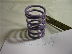 (image for) PURPLE 15-50 lbs 3" inch long 1.95" OD 1.56" ID compression Spring die press