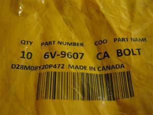 (image for) Made in Canada 7 bolts CAT 6V-9607 metric 