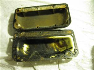 (image for) motor covers Antique green Johnson model QD-14 10 hp outboard