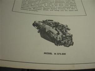 (image for) Chrysler Model M273 175 200 Mechanics service manual stern