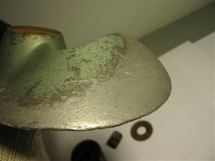 (image for) propeller antique green 2 stroke Johnson TD-20 outboard