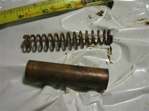 (image for) Antique 1920s cast iron Johnson outboard A1M spring brass copper tube