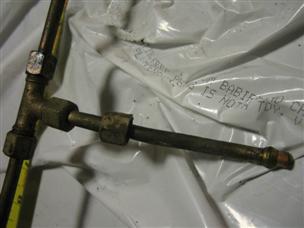 (image for) Antique 1920s cast iron Johnson outboard water tube