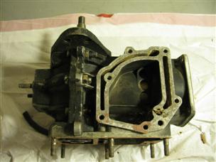 (image for) short block powerhead engine parts 1960s Mercury 3.9 hp outboard motor 