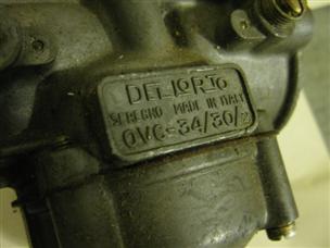 (image for) Dellorto carburetor with choke solenoid OVC-34-30-2 OVC34302 OVC3430 seregno