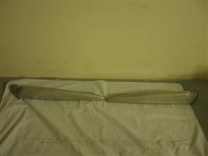 (image for) 1950s or 60s Vintage runabout trim aluminum gunwale transom corner trim