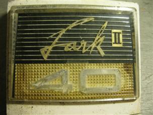 (image for) hood cowl door emblem 1960 Evinrude Lark 40 hp 35520 outboard motor 35521 204677