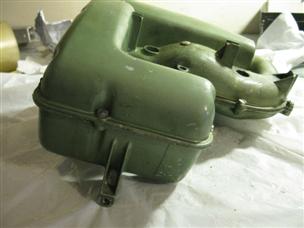 (image for) intake silencer green 1950s Johnson RD 25 outboard 30