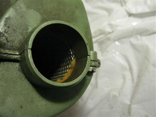 (image for) intake silencer green 1950s Johnson RD 25 outboard 30