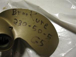 (image for) Antique Propeller Gale 1950 Brooklure Spiegel 230-50-5 outboard Gale 5 hp