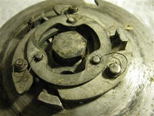 (image for) antique flywheel with starter parts old Johnson outboard