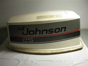 (image for) 1980s 1990s Johnson 25 hp outboard hood cowl outboard