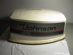 (image for) 1980s 1990s Johnson 25 hp outboard hood cowl outboard