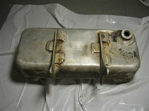 (image for) Antique 1920s cast iron Johnson outboard gas tank aluminum