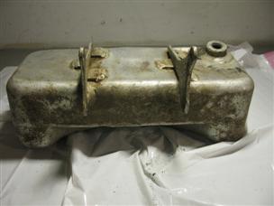 (image for) Antique 1920s cast iron Johnson outboard gas tank aluminum