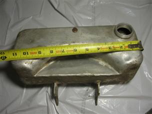 (image for) Antique 1920s cast iron Johnson outboard gas tank aluminum