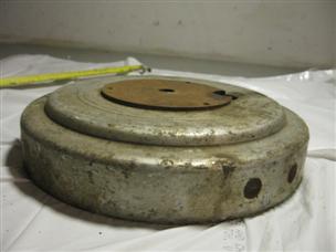 (image for) Antique 1920s cast iron Johnson outboard flywheel