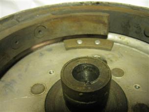 (image for) Antique 1920s cast iron Johnson outboard flywheel