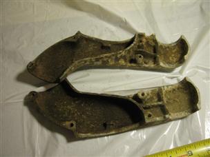 (image for) Antique Waterwitch cast bracket witch outboard motor parts water