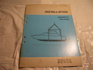 (image for) Volvo Penta Aquamatic Installation handbook service manual special tools 