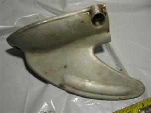 (image for) Shark fin lower unit skeg Antique 1920s cast iron Evinrude Sportwin outboard A1M