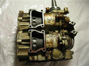 (image for) Powerhead engine 1950s Evinrude Fleetwin 4447 4434 outboard motor 7.5 hp