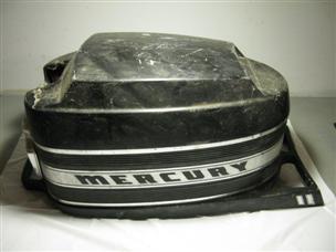 (image for) OLD SILVER BAND Mercury 6 hp 60 outboard hood cowl merc 60 5.9