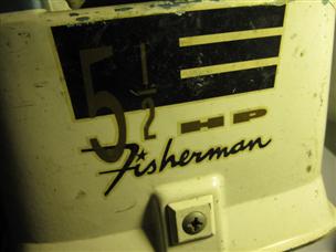 (image for) Evinrude Fisherman hood cowl model 5520 outboard emblem