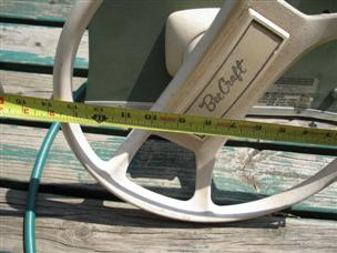 (image for) Vintage Bee Craft boat 85 hp steering system wheel outboard Beecraft