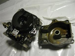 (image for) ONE triple carburetor 315082 D2 313355 OLD 55 2 cycle outboard johnson evinrude