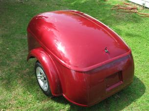 (image for) BODY KIT ONLY Red Cap Mullins Trailer fiberglass can-am motorcycle tow behind