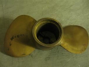 (image for) Michigan AJC61 Scott-atwater 5 hp bronze propeller 3965-3141 outboard ajc-61 