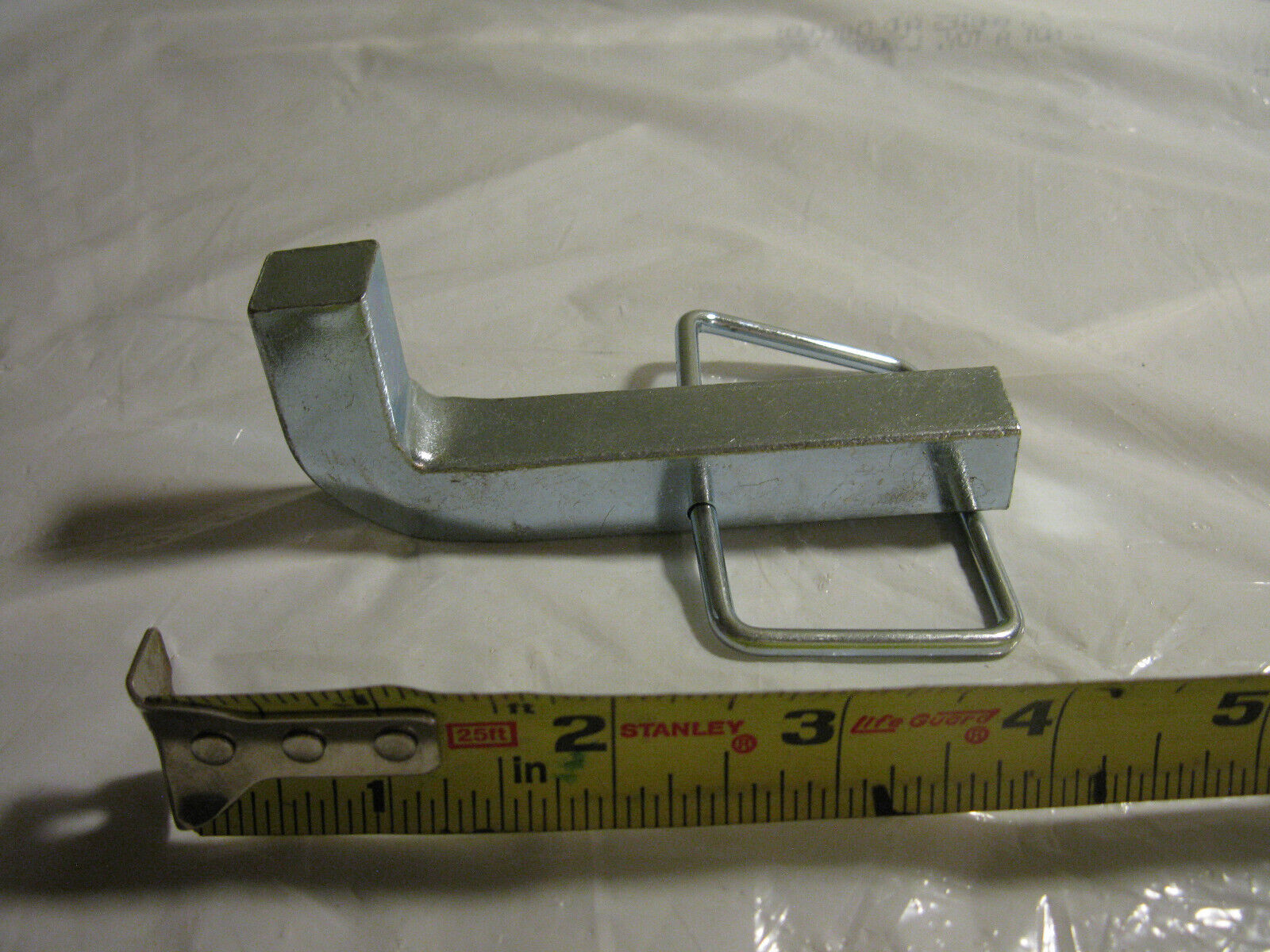 (image for) 5/8 Square hitch pin Steel clevis with flip wire latch - Click Image to Close